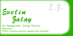 evelin zalay business card